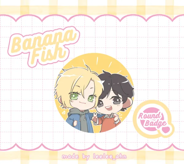 Banana Fish - Asheiji Round Badges (Button Pins)