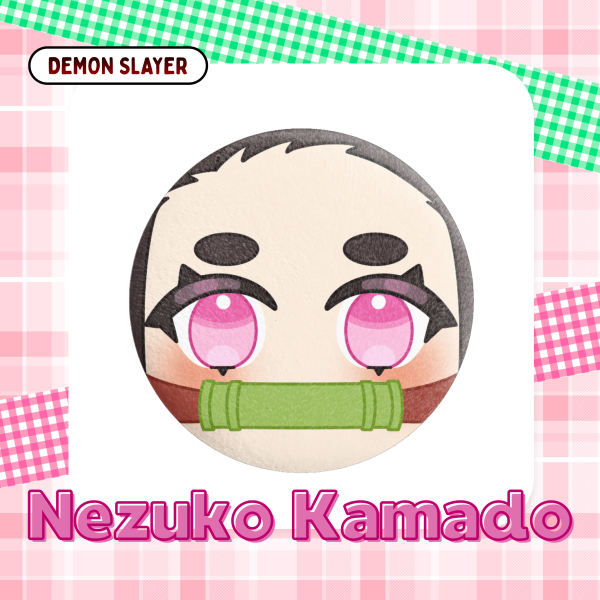 Demon Slayer Nezuko Kamado Plush Badge