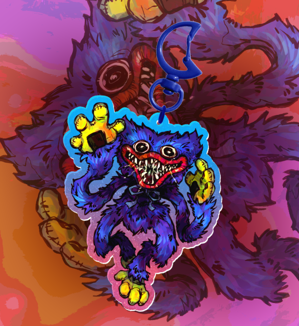 Poppy Playtime Huggy Wuggy Acrylic Keychain