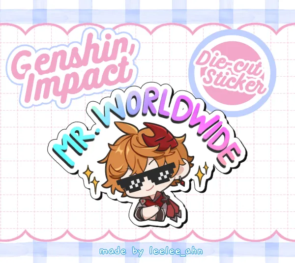 Mr. Worldwide Childe - Genshin Impact Die-cut Sticker