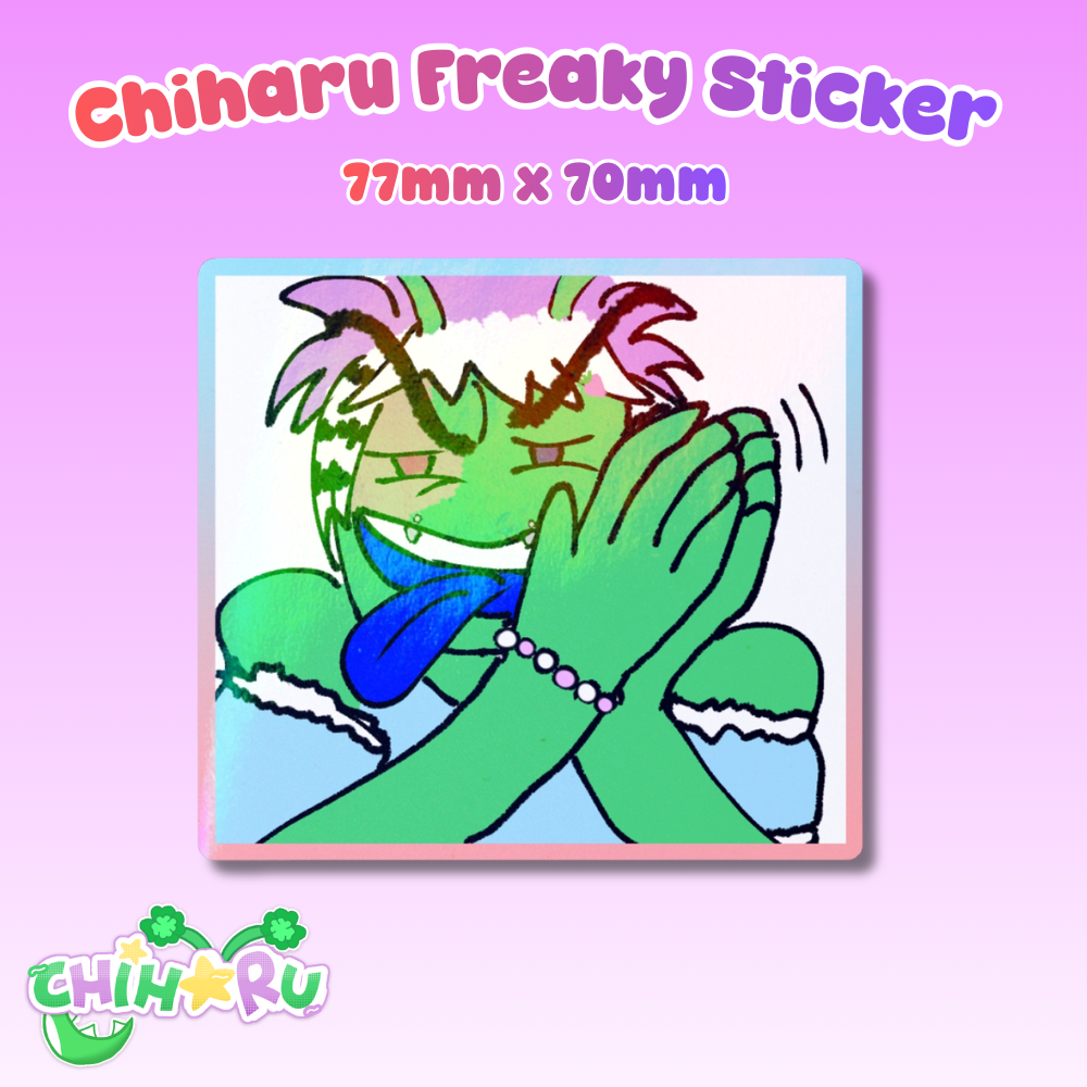 Chiharu Freaky Die Cut Sticker