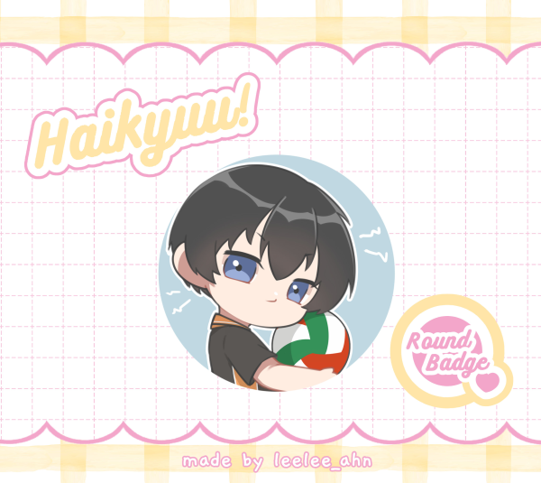 Haikyuu - Kageyama Tobio Round Badges (Button Pins)