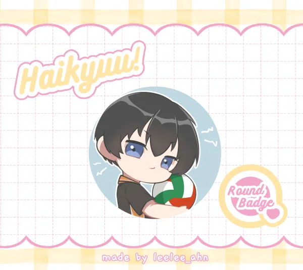Haikyuu - Kageyama Tobio Round Badges (Button Pins)