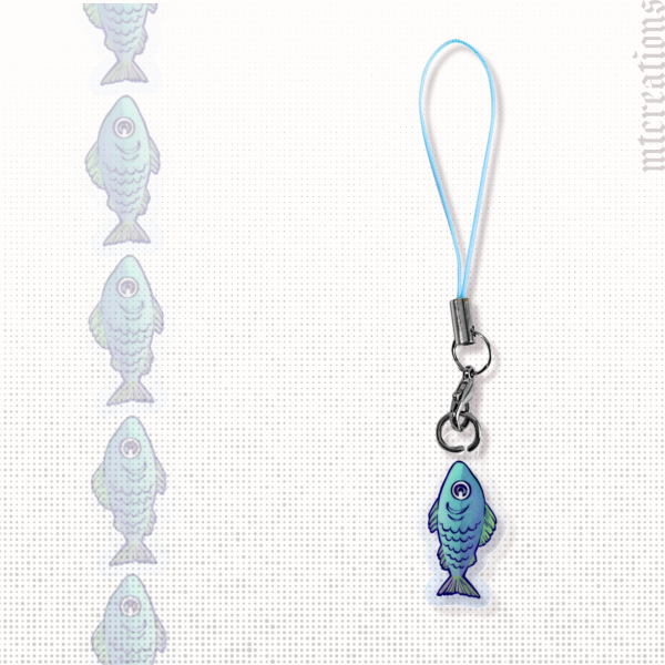 Fish | Colored Edge Acrylic Charm