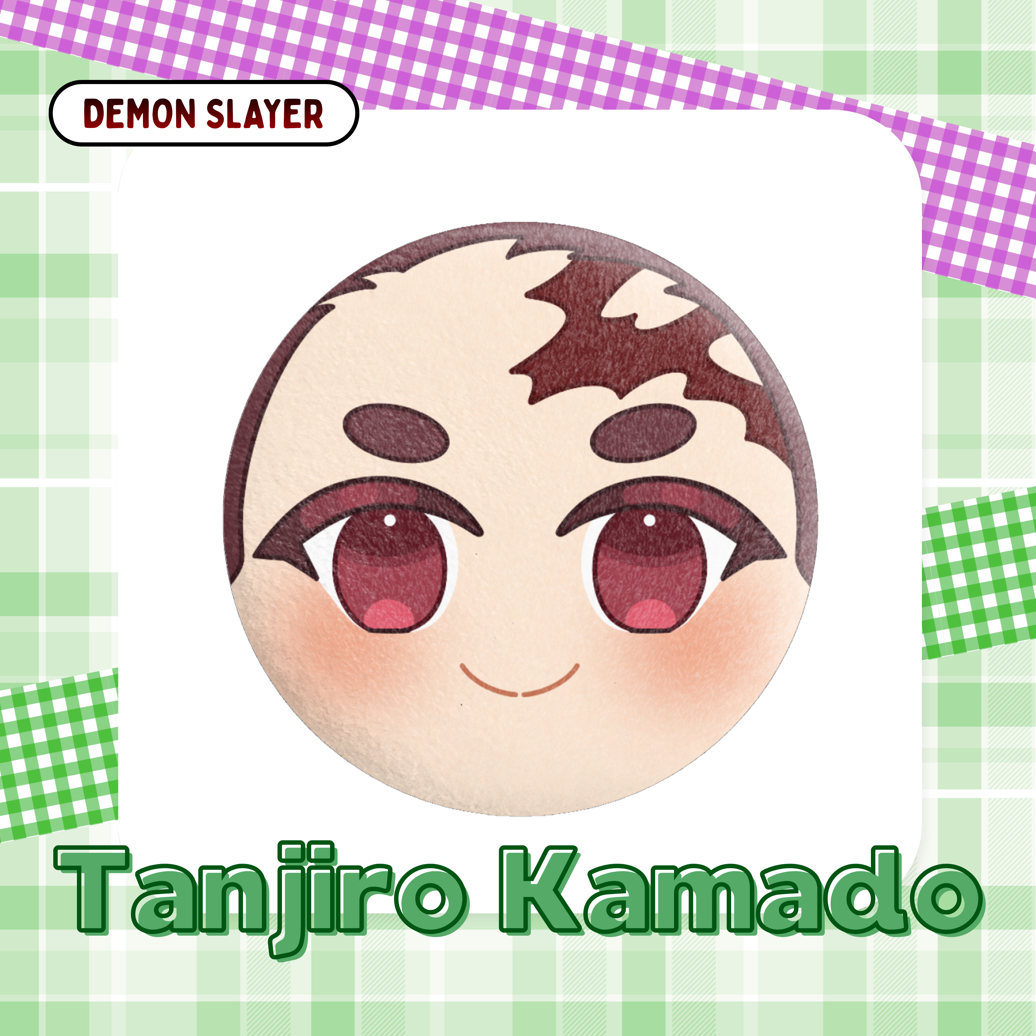 Demon Slayer Tanjiro Kamado Plush Badge