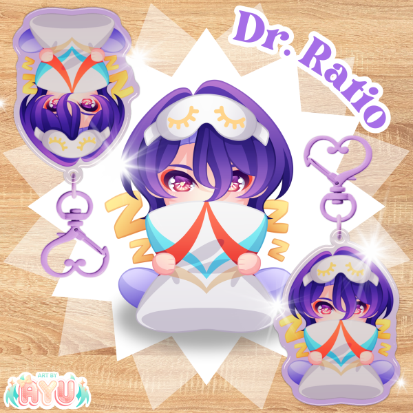 Dr. Ratio Epoxy Keychain
