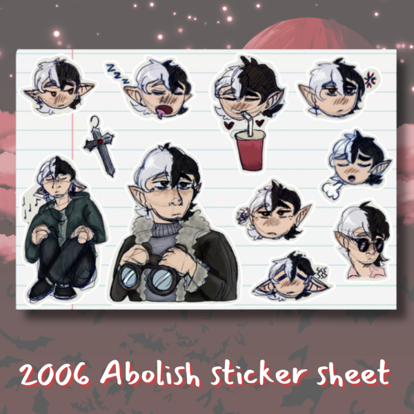 Vampires SMP 2006 Abolish sticker sheet