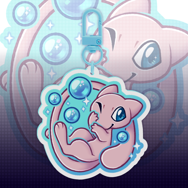 Mew Acrylic Keychain