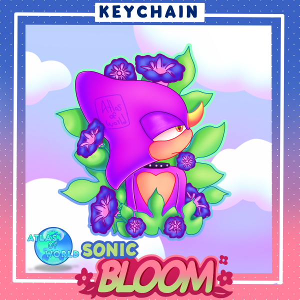 Espio the chamaleon / Sonic bloom / spring Acrylic Keychain