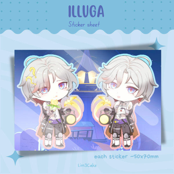 Illuga Paper Stickers Sheet