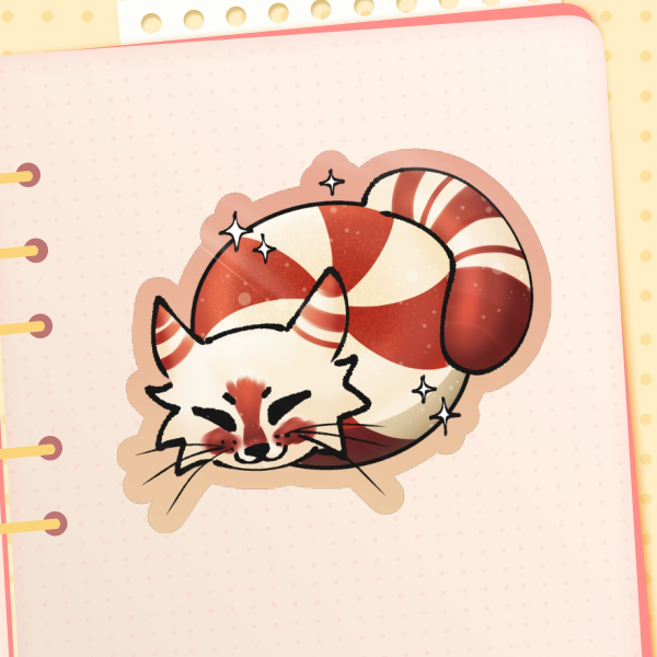 Peppermitten sticker | peppermint cat