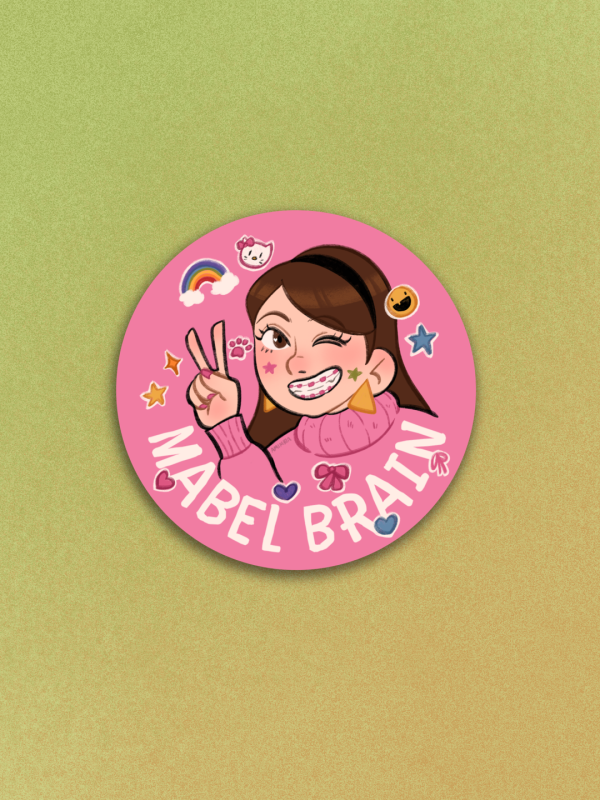 Mabel Brain Sticker