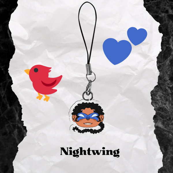 Nightwing Acrylic Phone Charm