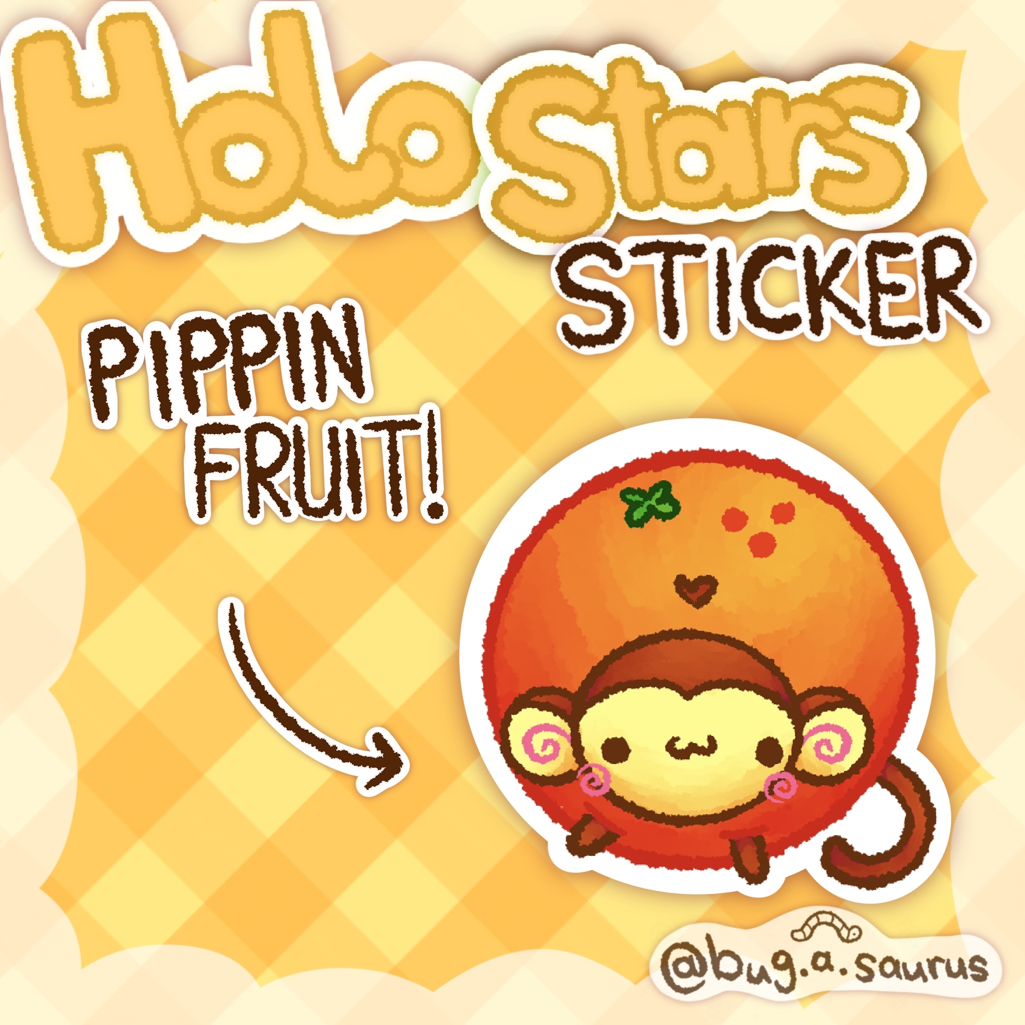 Holo Stars Pippin Orange Sticker