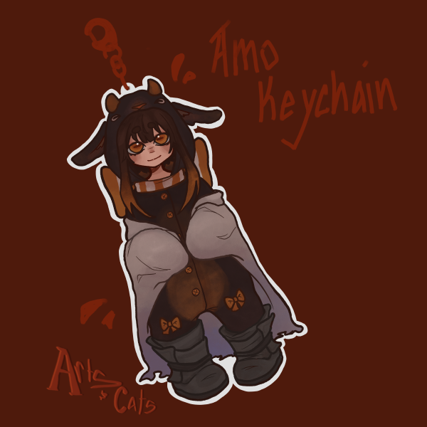 Amo - Goat Onesie Keychain - GACHIAKUTA