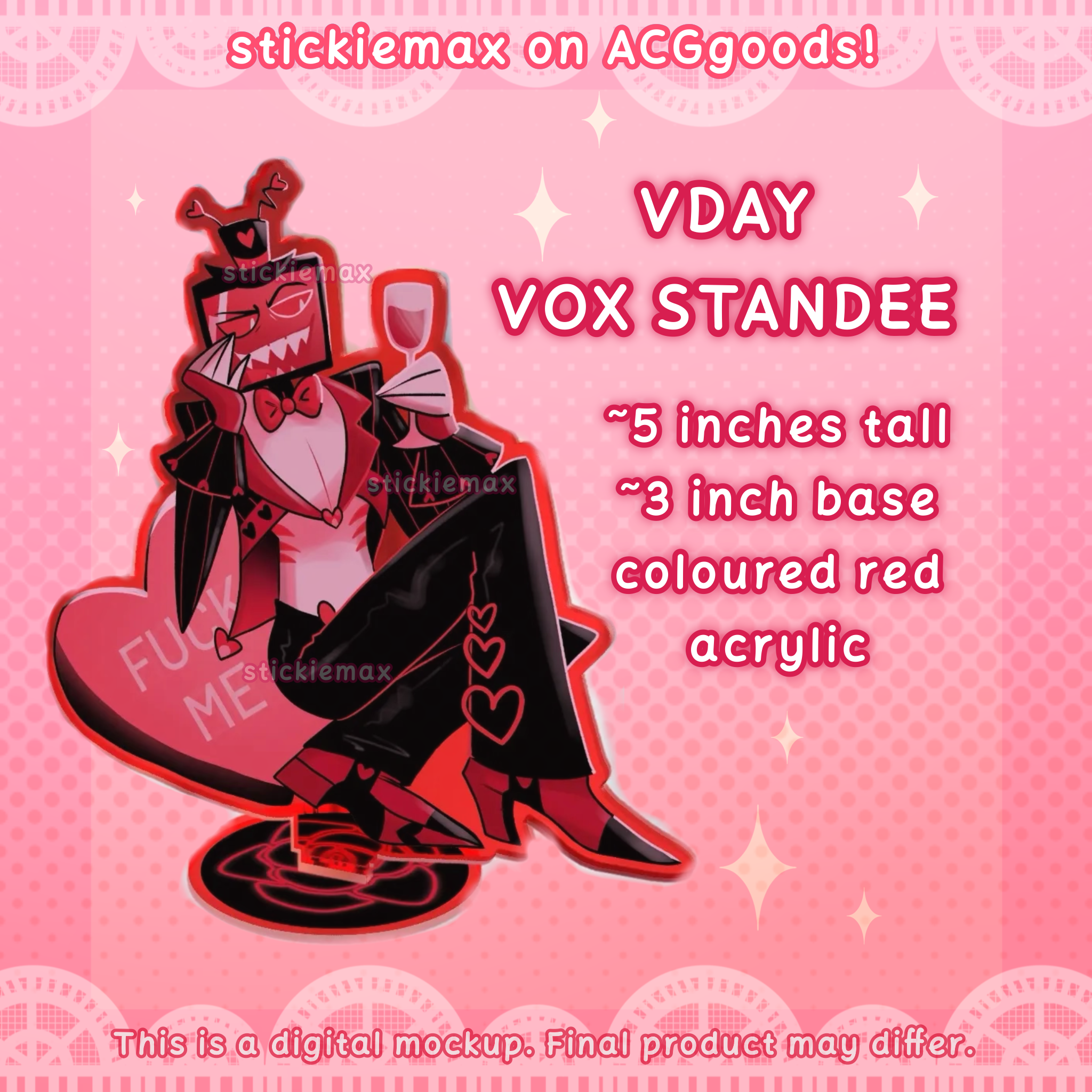 Vday Vox Acrylic Standee