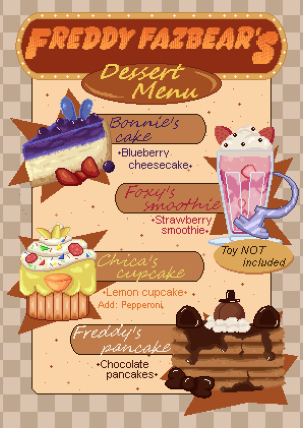 Menu ||PrintA5_FNAF