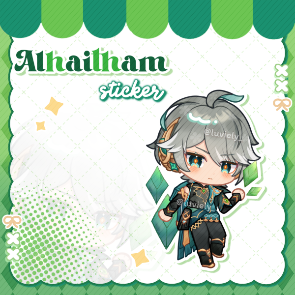 Alhaitham Genshin Impact sticker