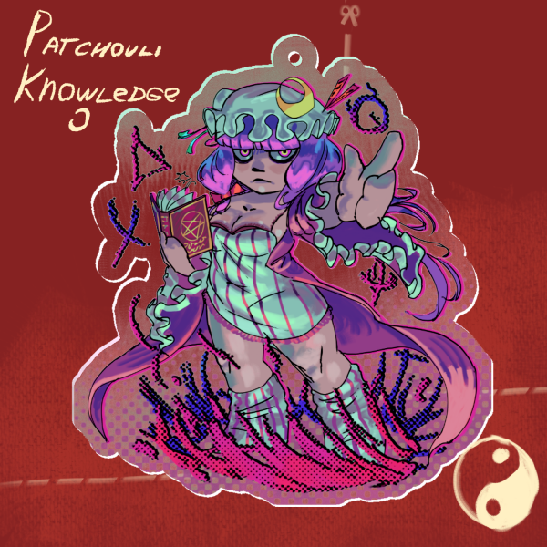 Patchouli Knowledge keychain
