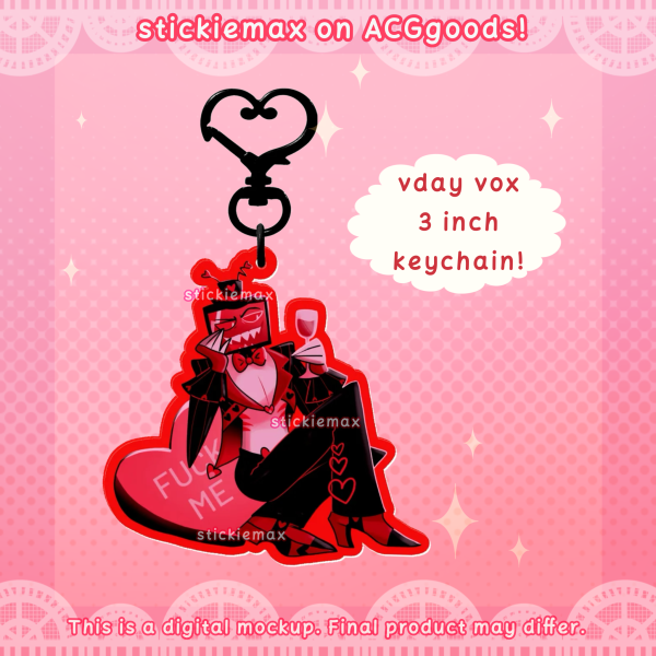 Vday Vox Acrylic Keychain