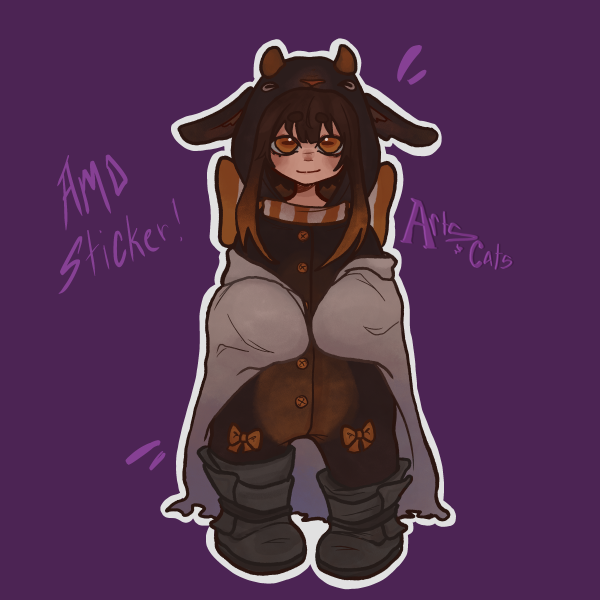 Amo - Goat Onesie Sticker - GACHIAKUTA