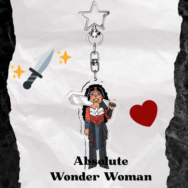 Absolute Wonder Woman Acrylic Keychain