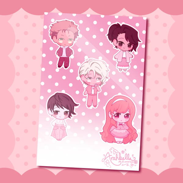 Our Life Pink Sticker Sheet