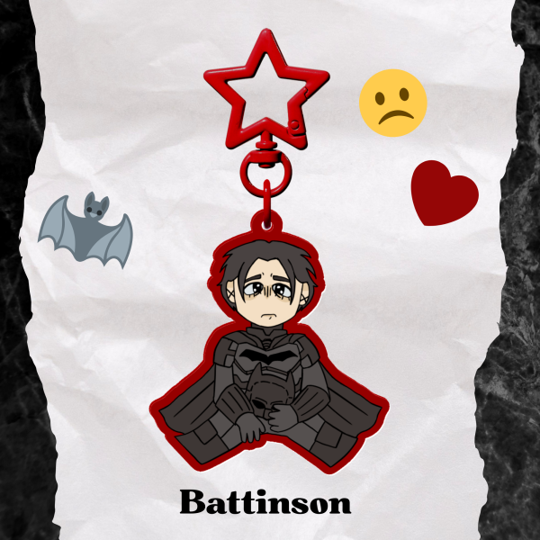 The Batman Battinson Acrylic Keychain
