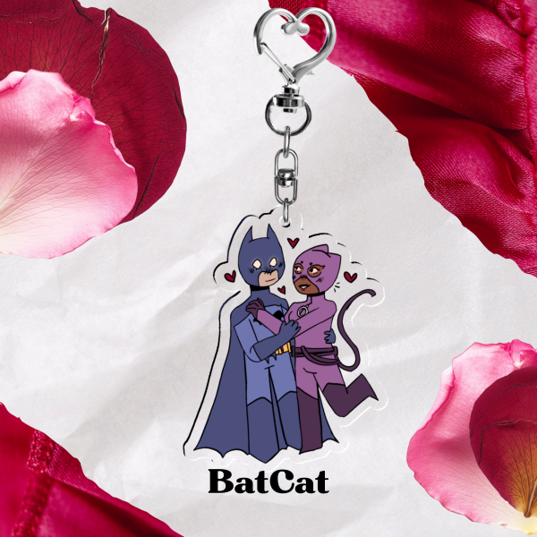 BatCat Acrylic Keychain