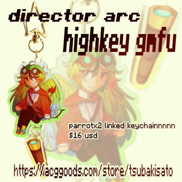 Unstable Universe || ParrotX2 Connection acrylic keychain