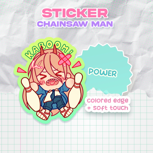 Power - Chainsaw Man [Colored Edge Sticker]
