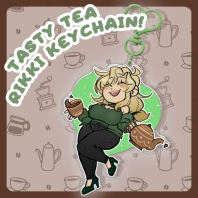 Tasty Tea Rikki Keychain