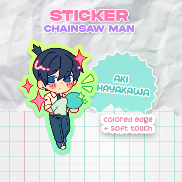 Aki - Chainsaw Man [Colored Edge Sticker]