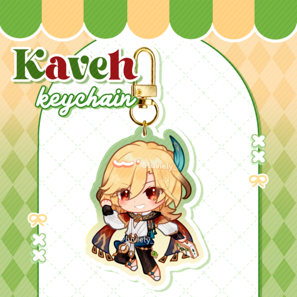 Kaveh Genshin Impact keychain