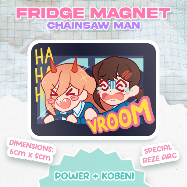 Power+Kobeni - Chainsaw Man [Fridge Magnet]
