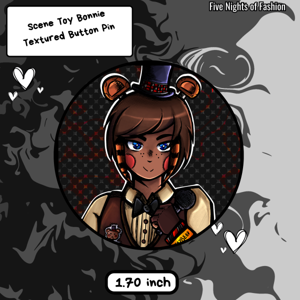 FNAF 2 Scene Toy Freddy 1.70 inch Pin Badge