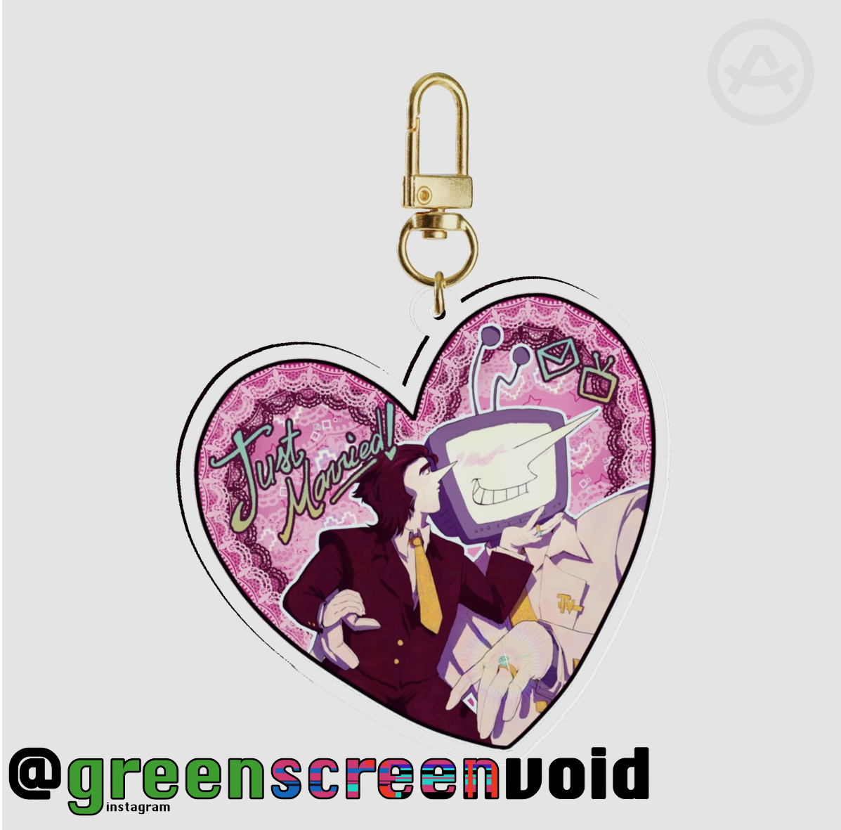 Just Married!... or not Keychain