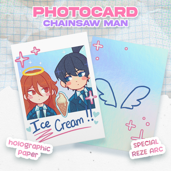 Aki x AngelDevil - Chainsaw Man [Holographic Photocard]