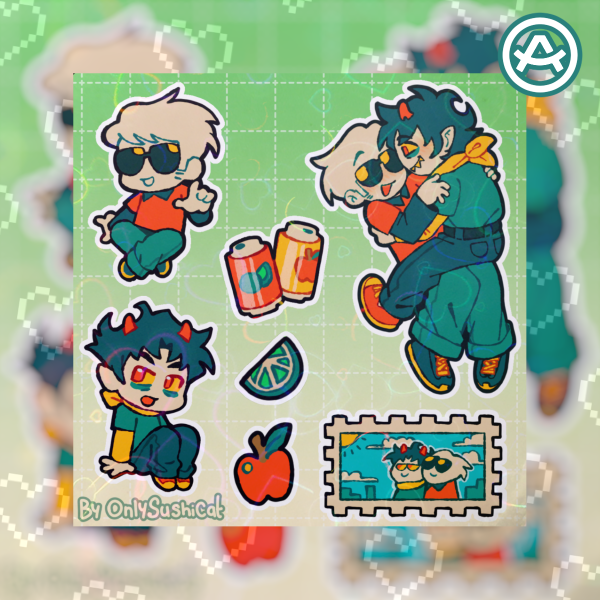 Davekat sticker sheet