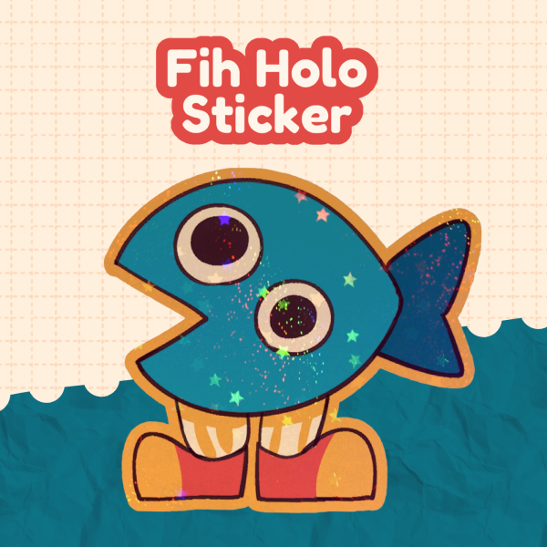 Fih Holo Sticker