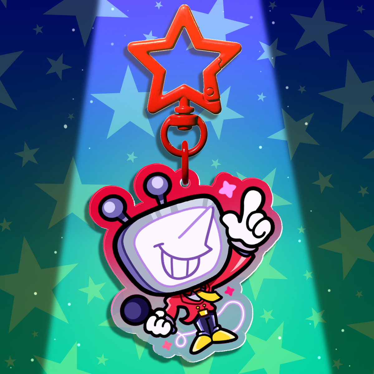 Tenna Reversible Acrylic Keychain