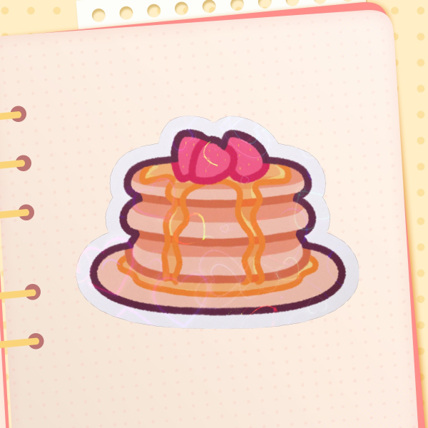 Strawberry Pancake - Die Cut Sticker