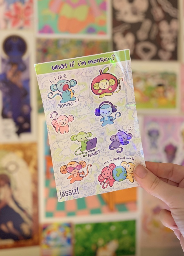 Monkey sticker sheet | animals