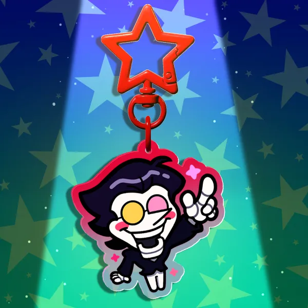 Spamton Reversible Acrylic Keychain
