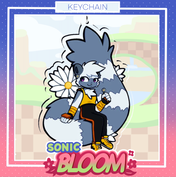Tangle Sonic Bloom Collab Keychain