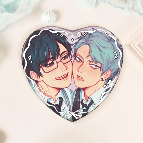 Ivantill Heart Holographic Badge