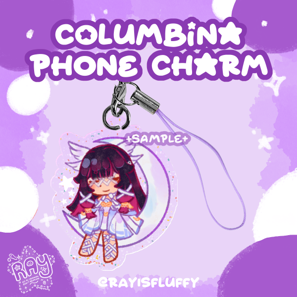 Double Sided Columbina Phone Charm