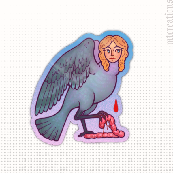Harpy | Colored Edge Die Cut Sticker