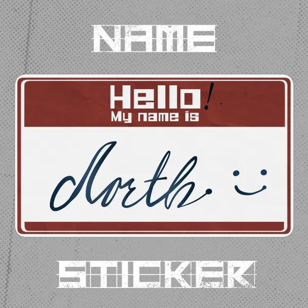 North Name Sticker