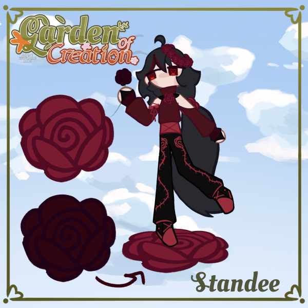 Silas - red rose - Standee